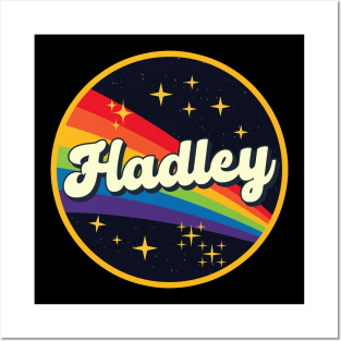 Hadley // Rainbow In Space Vintage Style Posters and Art